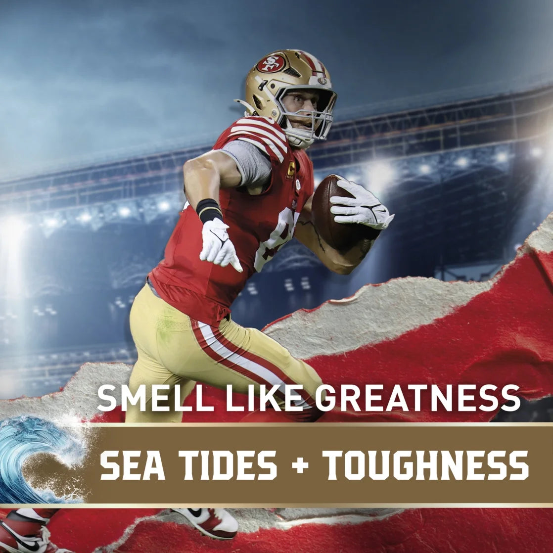 Body Wash for Men, NFL Collection, Kittle Can Cook, Scent of Sea Tides + Toughness, 24Oz