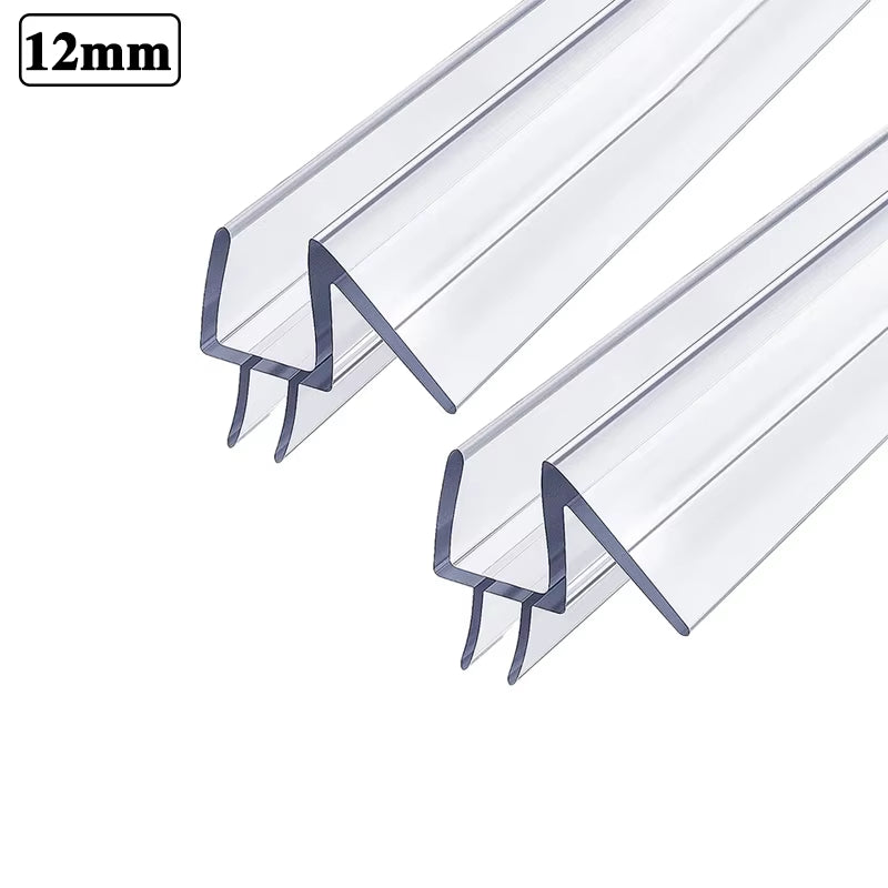 6/8/10/12Mm Transparent PVC Seal Gap Window Door Weatherstrip Bath Shower Screen Door Seal Strip