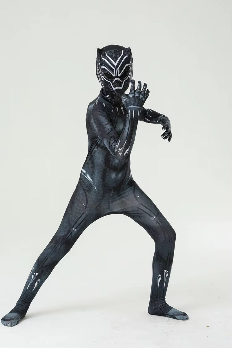 Anime Superhero Black Panther Men Adult Jumpsuits Panther Cosplay Halloween Costume Bodysuits Dress up New