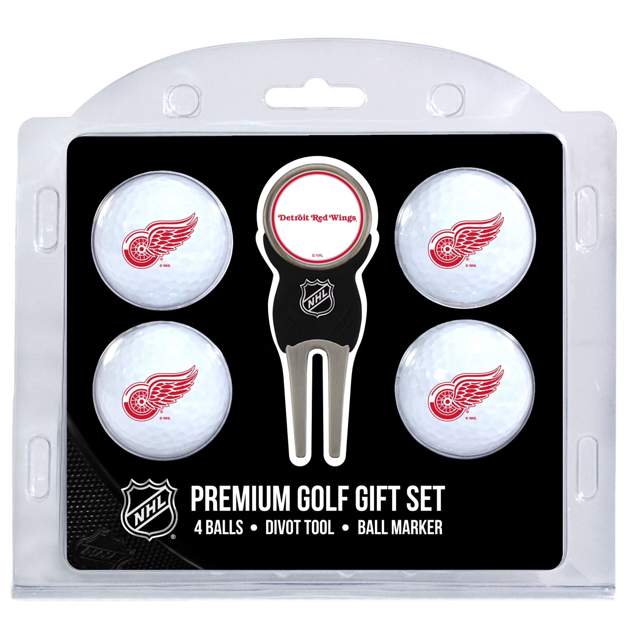 Detroit Red Wings Golf Balls, 4 Pack
