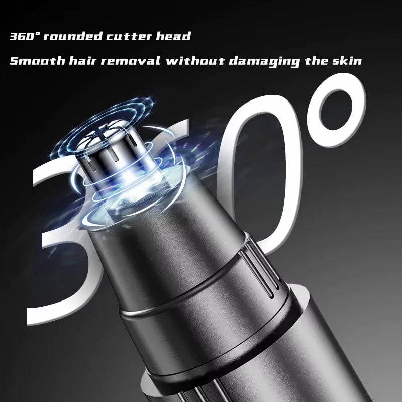 1 PCS Black Electric Nose Hair Trimmer Ear and Nose Hair Trimmer Professional Painless Nose Hair Trimmer for Menand Women