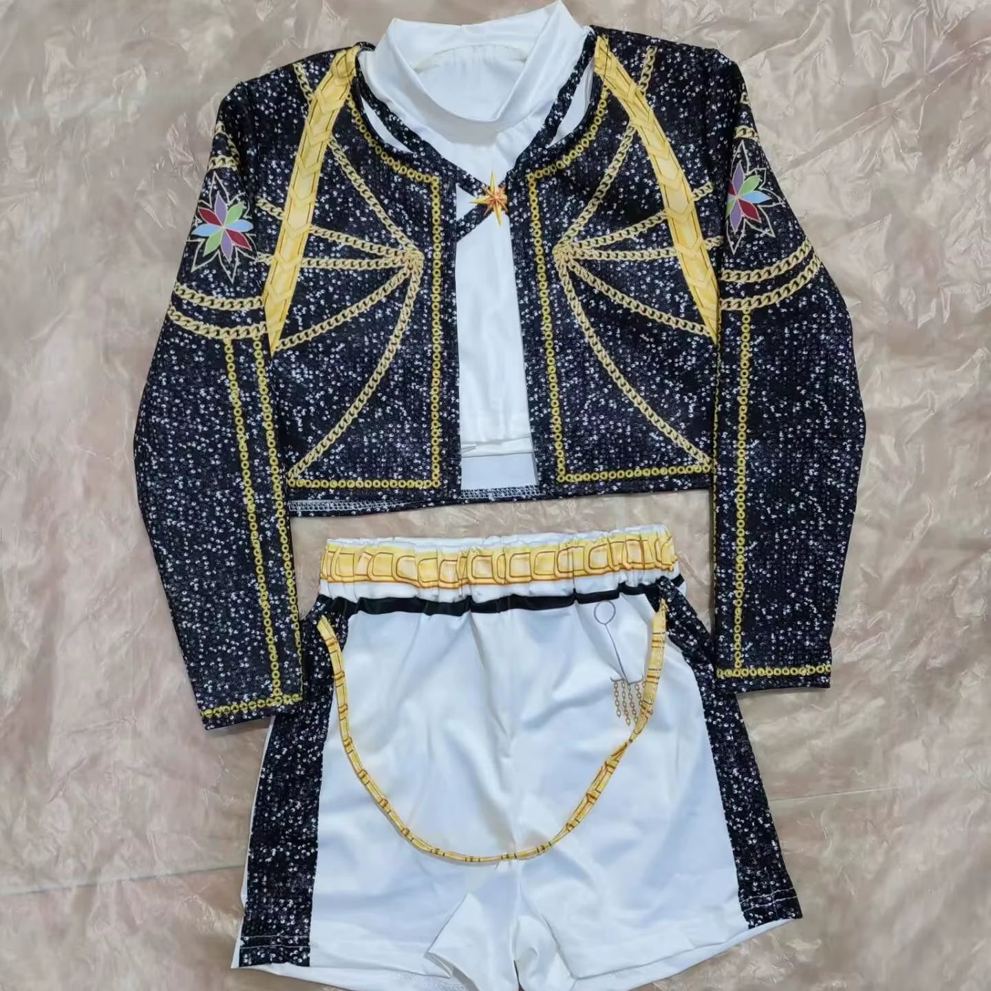 Kids Rumi Mira Zoey Cosplay Kpop Demon Hunters Girl Costume K Pop Huntrix Golden Costume Child Halloween Party Clolthes Outfit