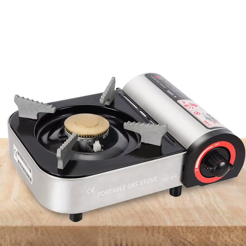 Mini Portable Butanes Camping Stove Electronic Ignition Gas Stove Portable Gas Grill for Outdoor Cooking Hiking Emergency