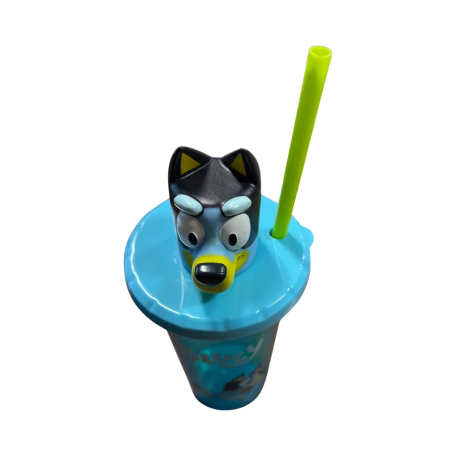 Bluey Sip Cup with Straw and Bluey'S Head