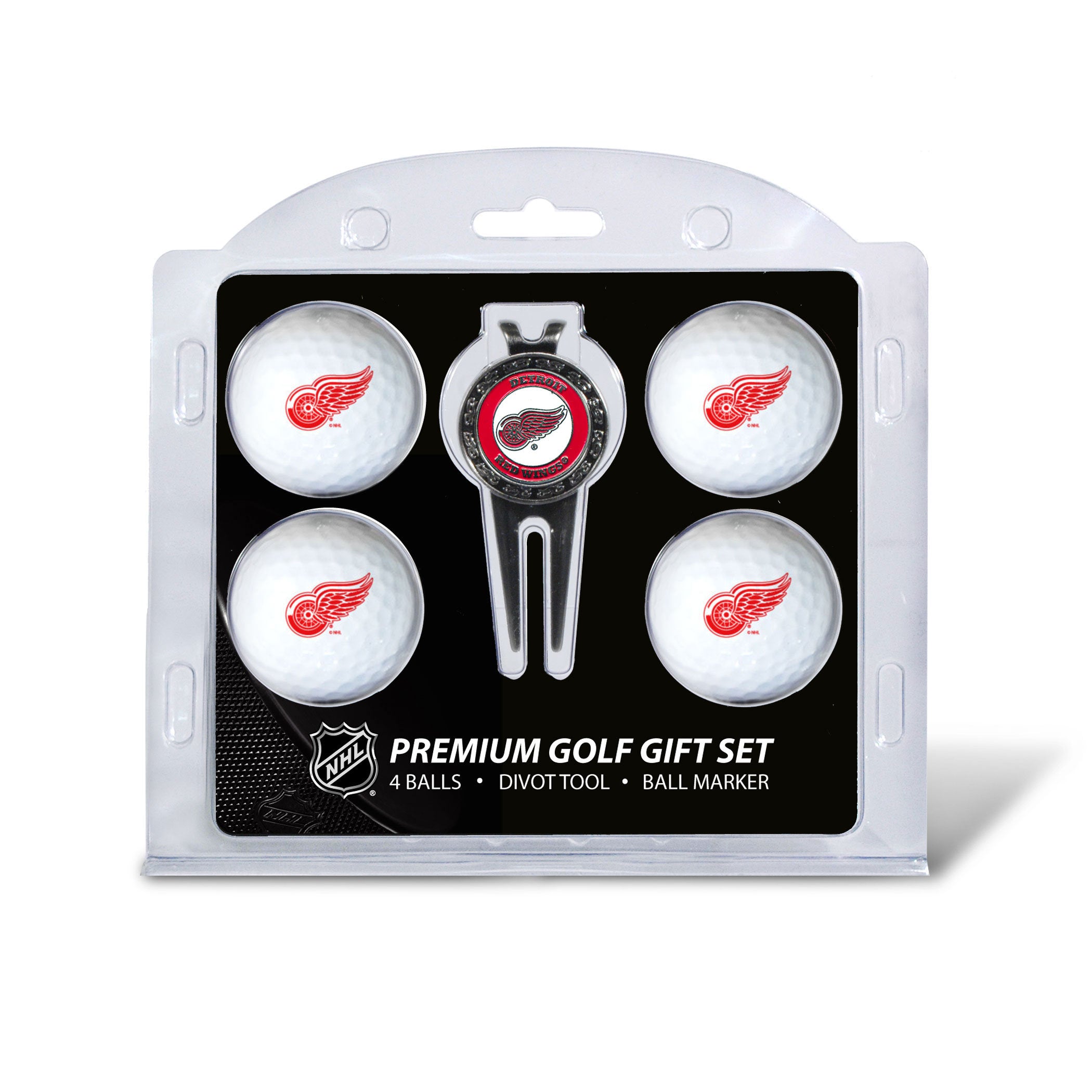 Detroit Red Wings Golf Balls, 4 Pack