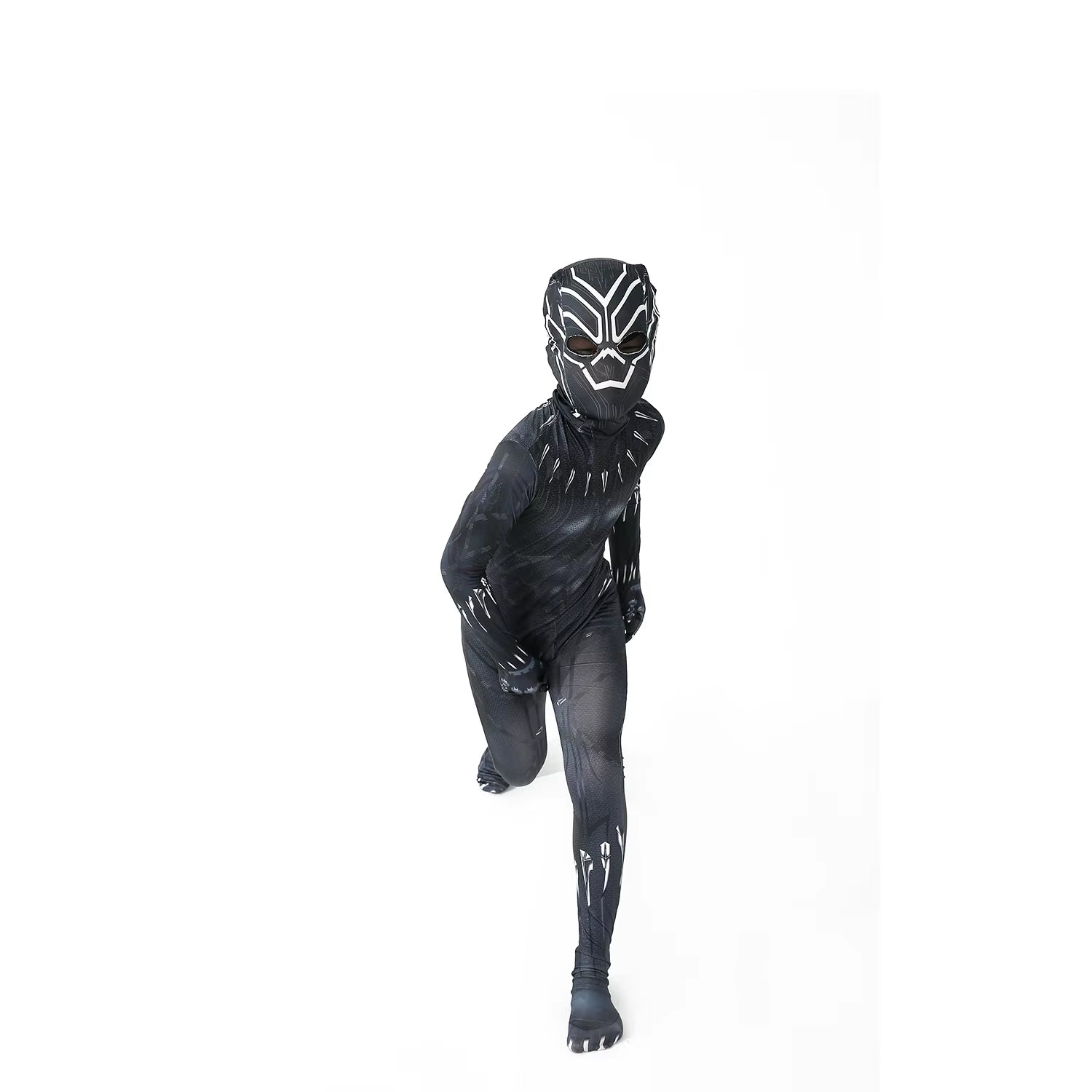 Anime Superhero Black Panther Men Adult Jumpsuits Panther Cosplay Halloween Costume Bodysuits Dress up New