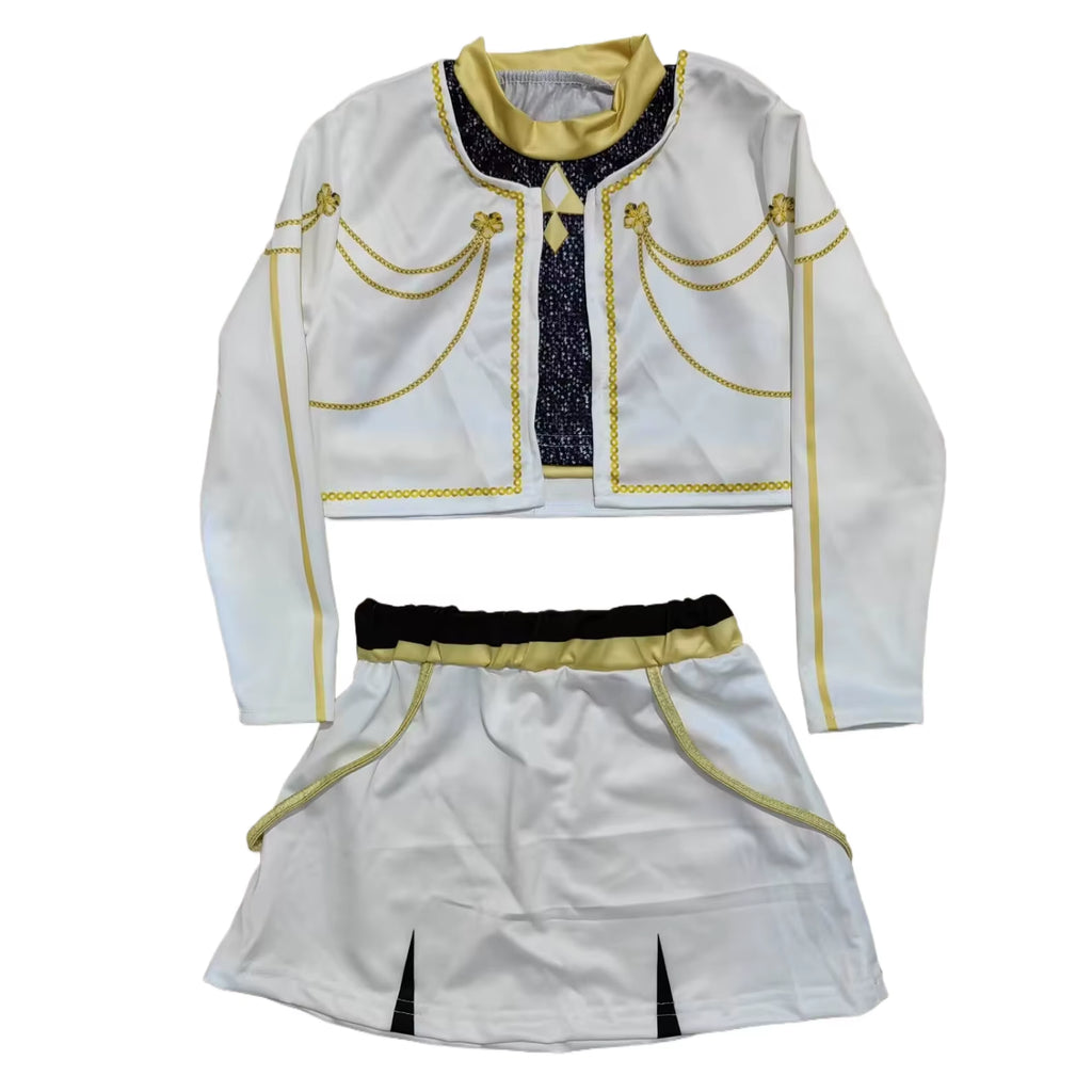 Kids Rumi Mira Zoey Cosplay Kpop Demon Hunters Girl Costume K Pop Huntrix Golden Costume Child Halloween Party Clolthes Outfit