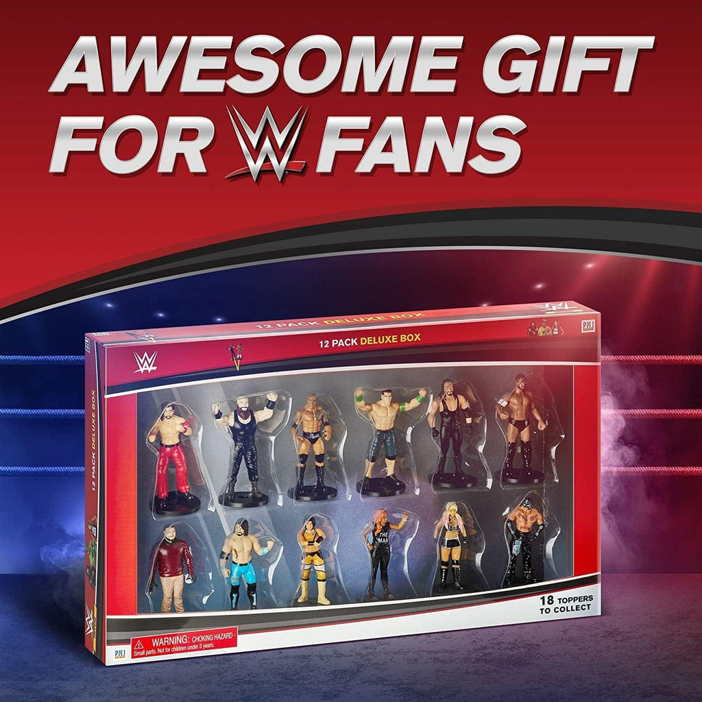 WWE Superstar Pencil Toppers, Set of 12 – WWE Superstars for Writing, Party Decor, Toppers Gifts – Bray Wyatt, Undertaker, Becky Lynch, Braun Strowman and More – Set A