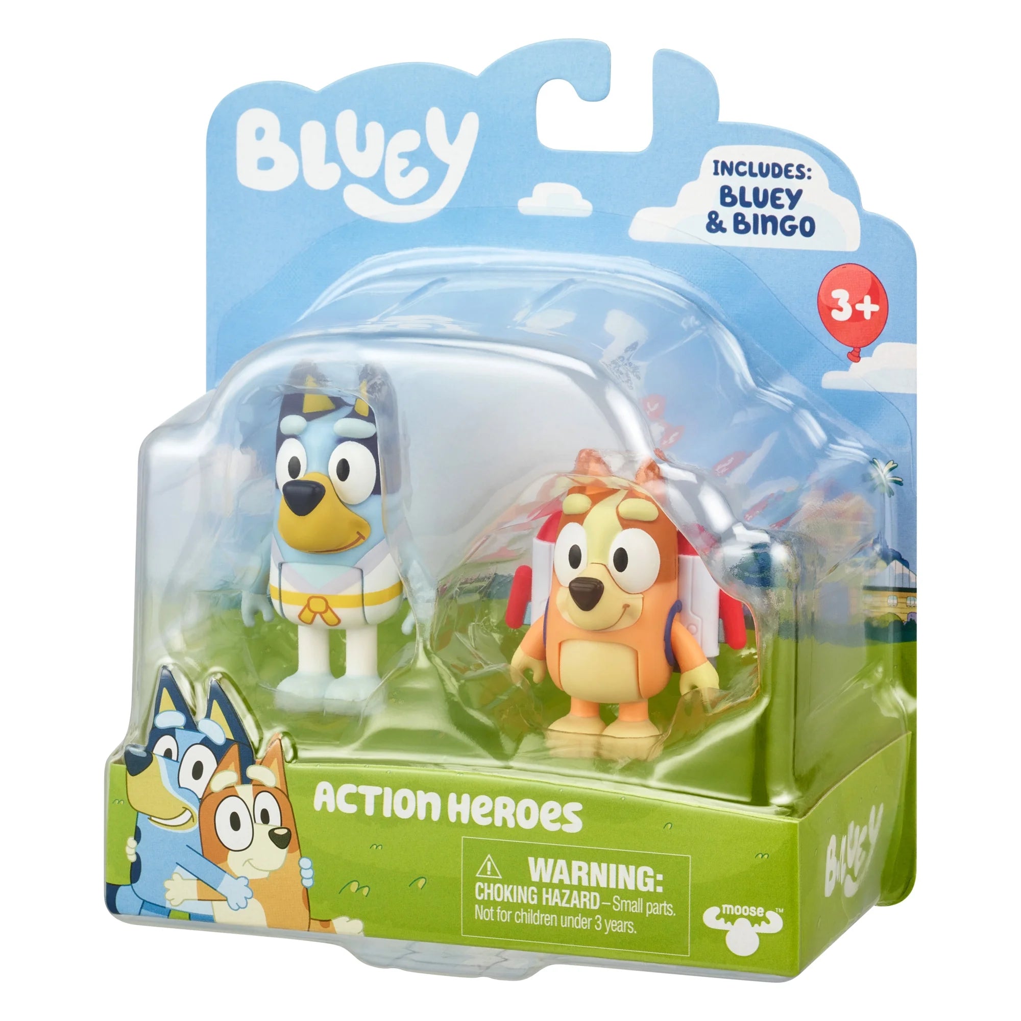 Action Heroes 2.5 Inch  and Bingo Figures, Ages 3+