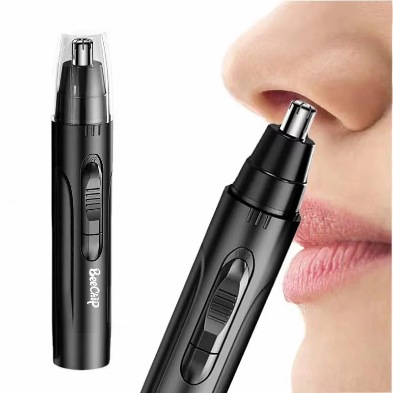 1 PCS Black Electric Nose Hair Trimmer Ear and Nose Hair Trimmer Professional Painless Nose Hair Trimmer for Menand Women