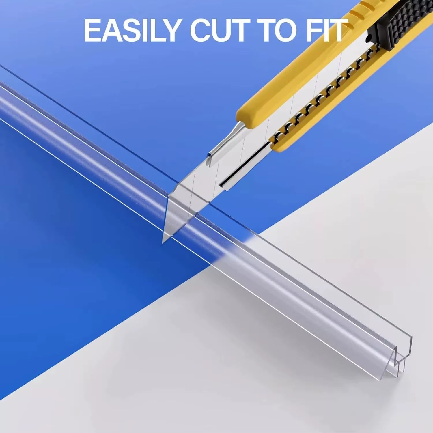 6/8/10/12Mm Transparent PVC Seal Gap Window Door Weatherstrip Bath Shower Screen Door Seal Strip
