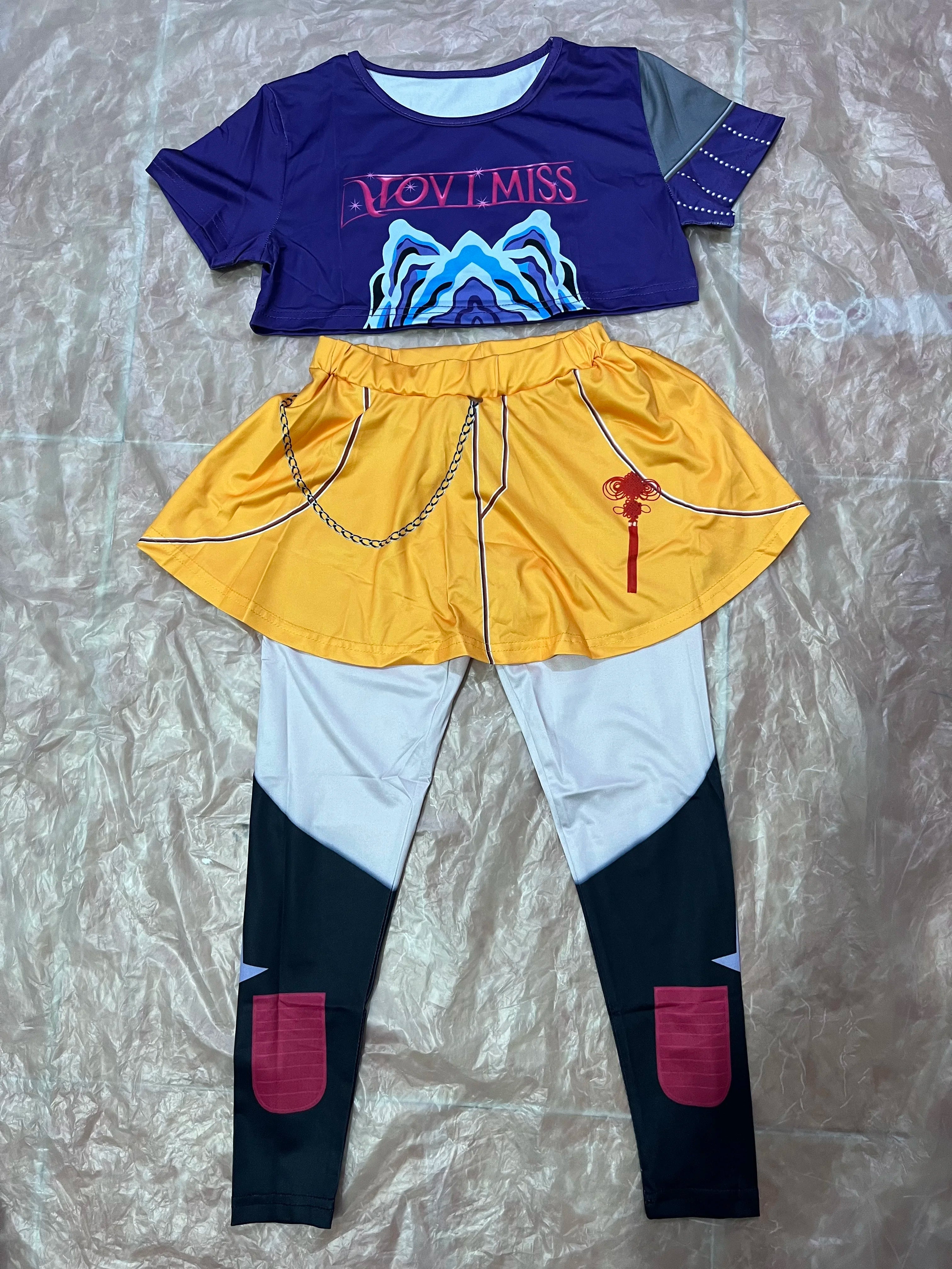Kids Rumi Mira Zoey Cosplay Kpop Demon Hunters Girl Costume K Pop Huntrix Golden Costume Child Halloween Party Clolthes Outfit