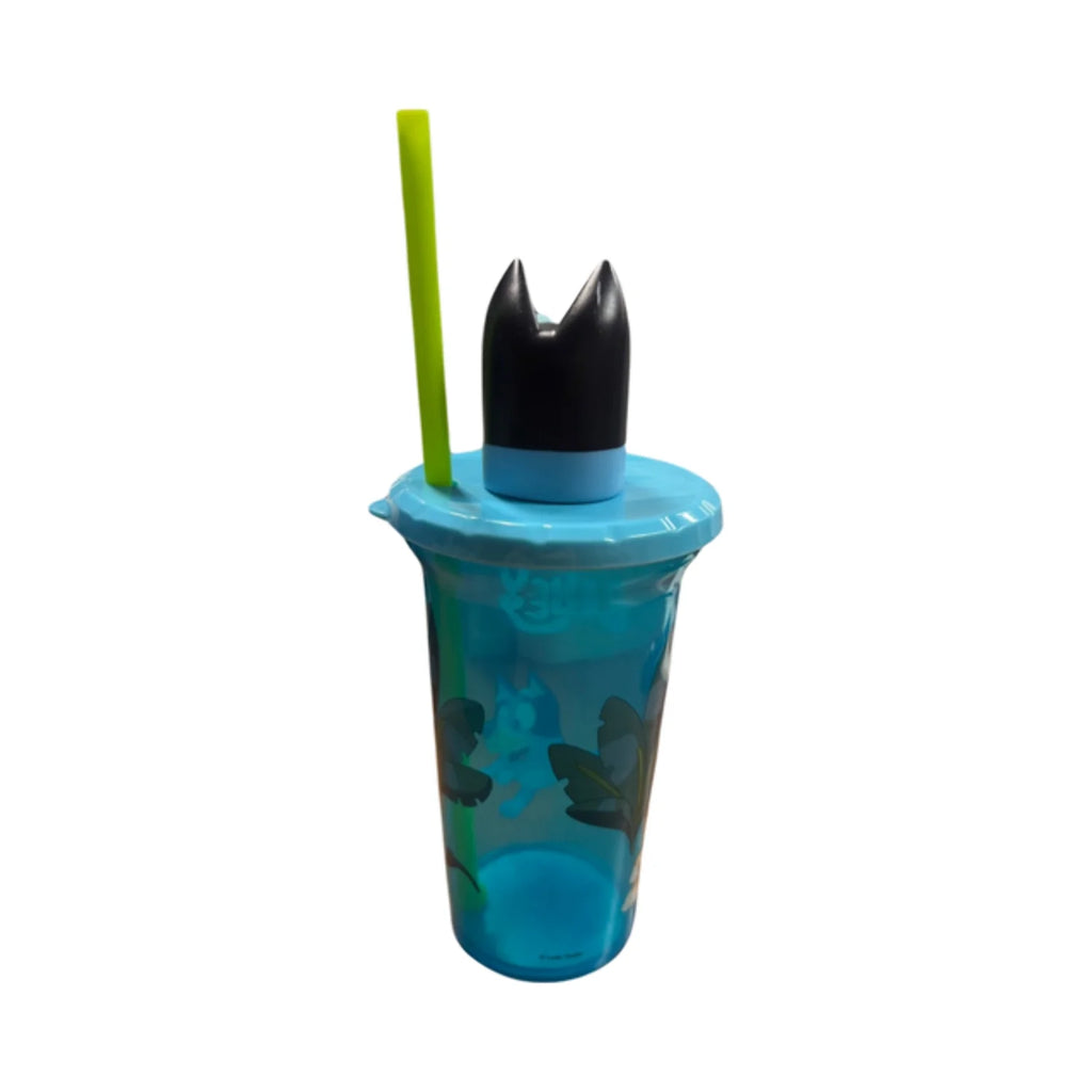 Bluey Sip Cup with Straw and Bluey'S Head