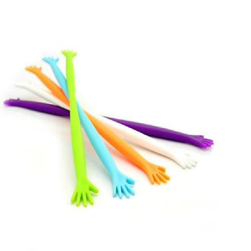 Bar Stirring Mixing Ladle Stirrer Swizzle Sticks, PE Hand Shape, Cocktail Drink Mixer, Bar Puddler, Bar Tools, 20 Pcs, Lot
