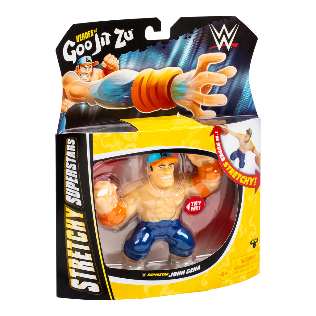 Heroes of  WWE Stretchy Superstars John Cena, Stretchy Action Figure, Ages 4+
