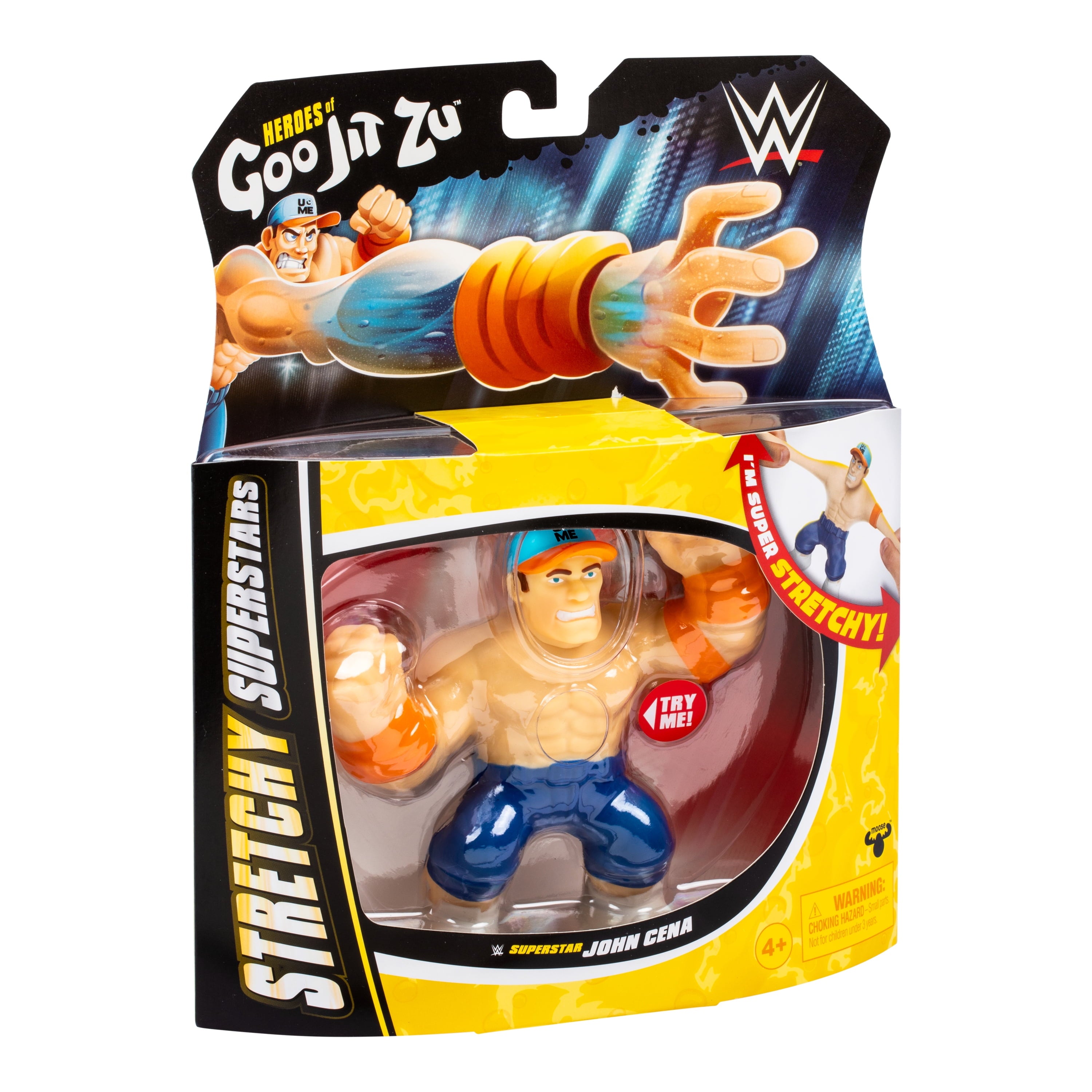 Heroes of  WWE Stretchy Superstars John Cena, Stretchy Action Figure, Ages 4+