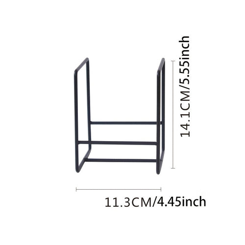 3pcs Metal Plate Rack Storage Box - Vertical Rack Holder for Kitchen