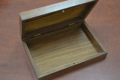 Handmade Carved Flower Storage Wood Box