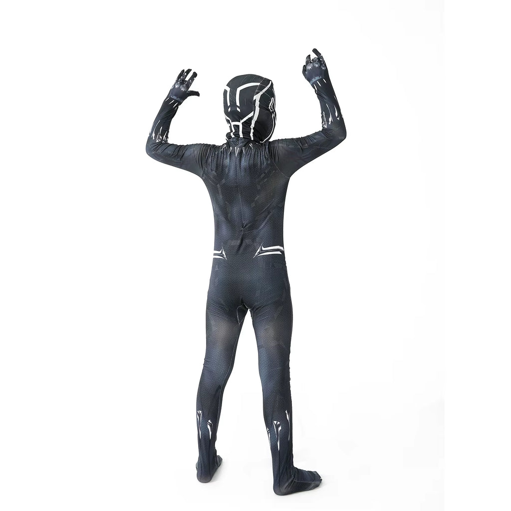 Anime Superhero Black Panther Men Adult Jumpsuits Panther Cosplay Halloween Costume Bodysuits Dress up New