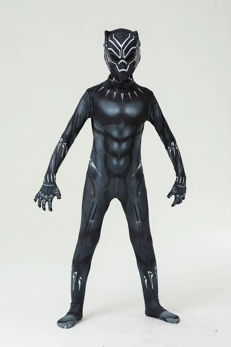 Anime Superhero Black Panther Men Adult Jumpsuits Panther Cosplay Halloween Costume Bodysuits Dress up New