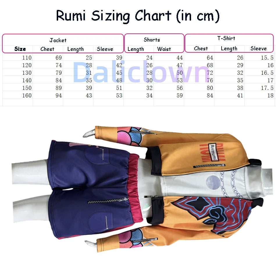 Huntrix Kpop Demon Hunters Mira Zoey Rumi Cosplay Costume Kids Baby Girls Birthday Party Dress Anime Uniform Halloween Costume